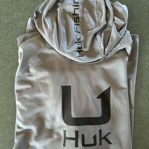 Huk Performance Gray Hoodie